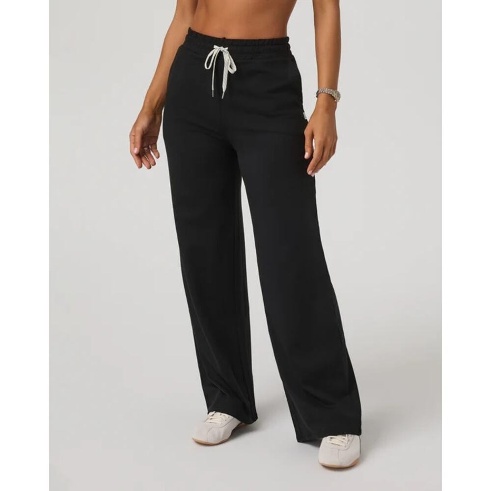Vuori Halo Essential Wide Leg Pant Size M Black Performance Pants - Picture 6 of 11